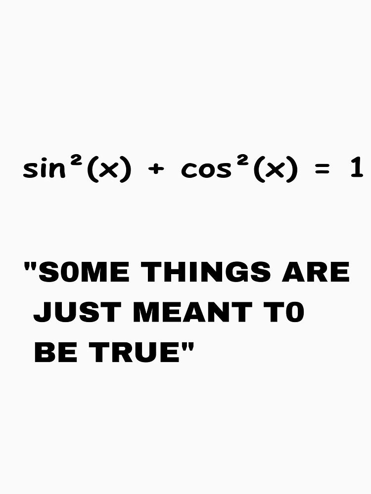 Math shirt by Cosmic Print labs