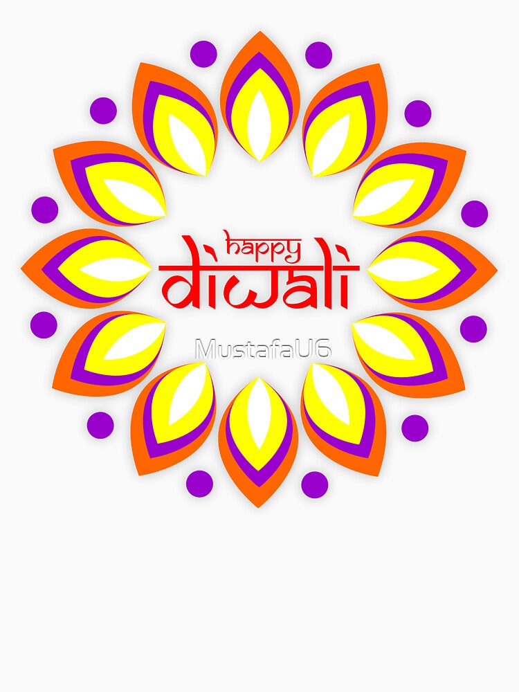 Happy diwali art work rangoli design (indian diwali festival) by MustafaU6