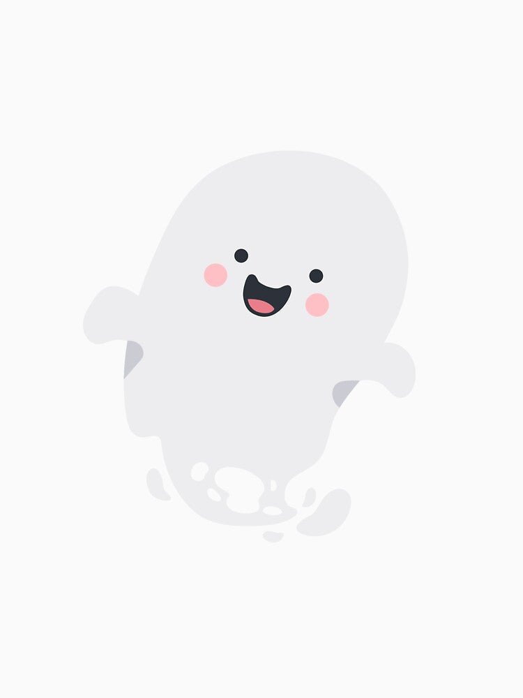 Cute hand drawn funny ghost by Lewis Studio