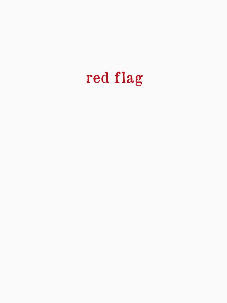 red flag by TSEYstore Unisex , , , Long Sleeve Tee