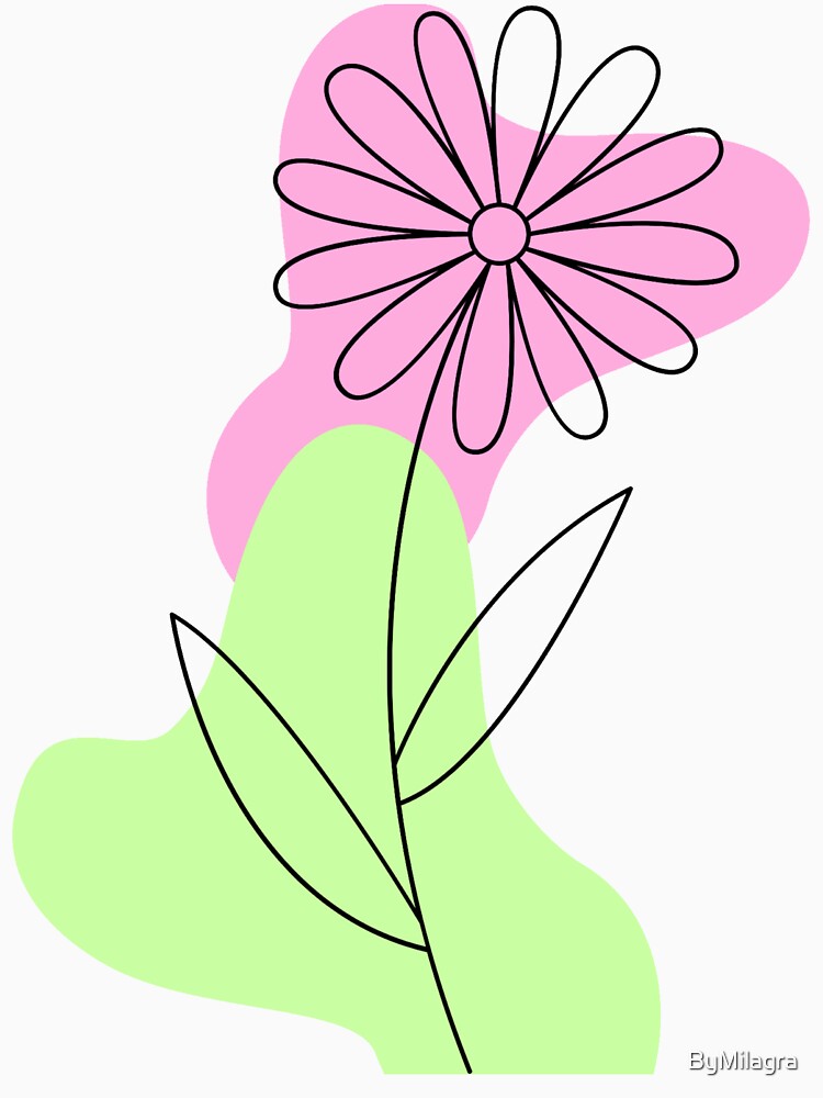 Line Art Daisy by ByMilagra