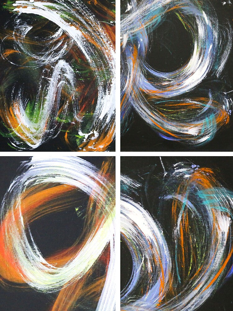 Abstract Painting Collection Pattern by Kitslam Art