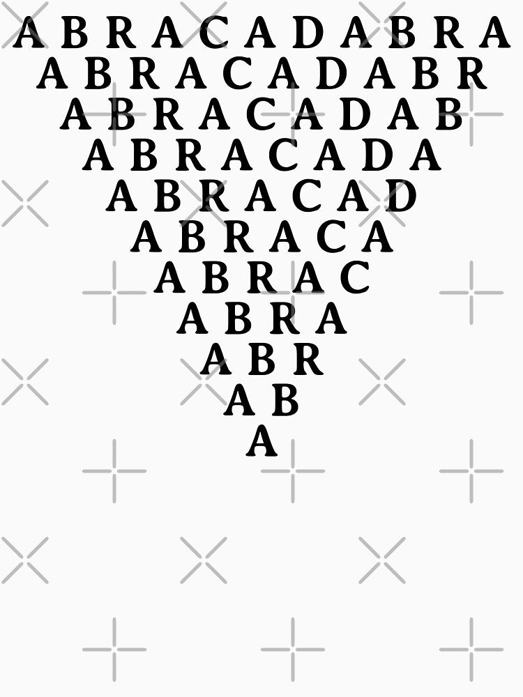 ABRACADABRA Triangle by Kara515