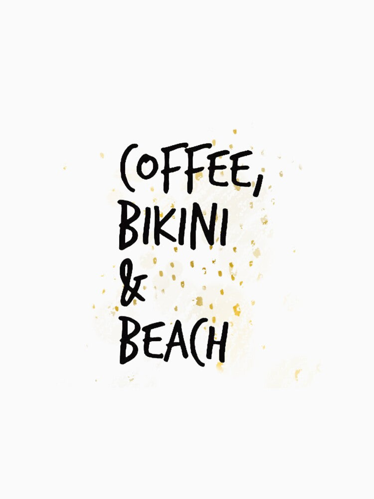 Coffee, bikini and beach by Swan Letter