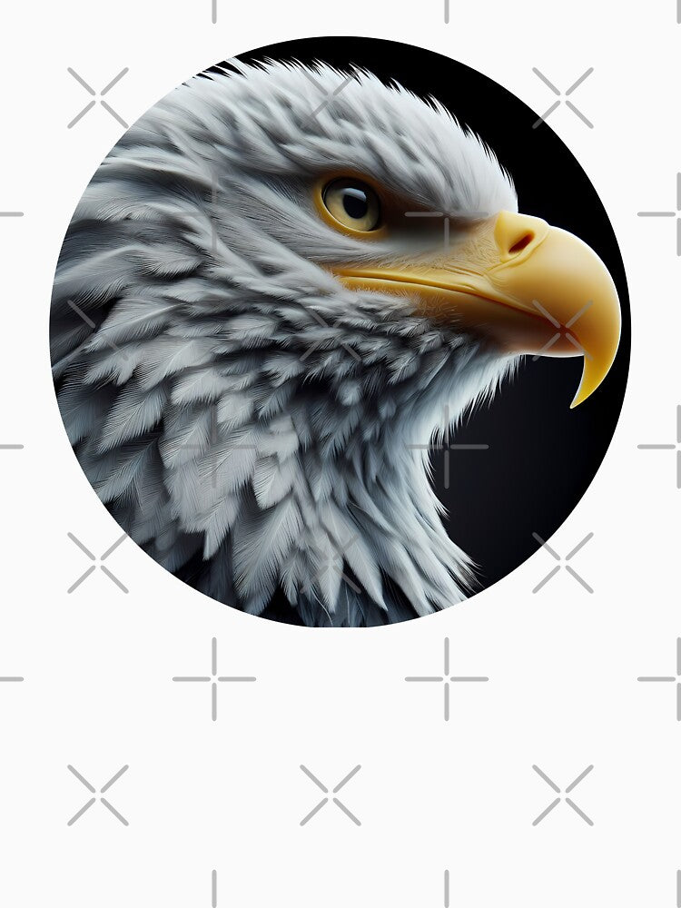 Eagle head in profile by Toms Tee
