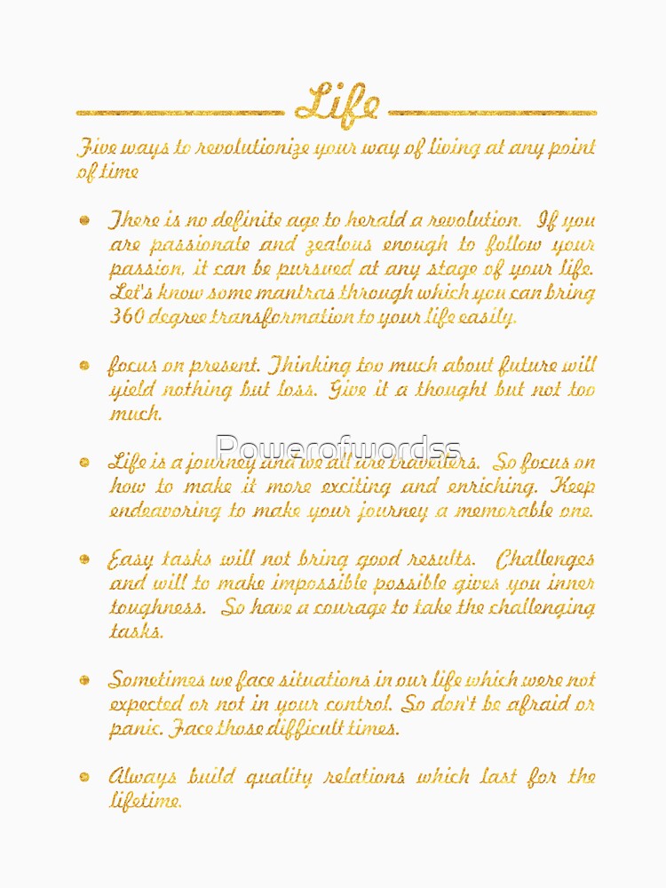 Five ways to relationship... Life Inspirational Quote by Powerofwordss