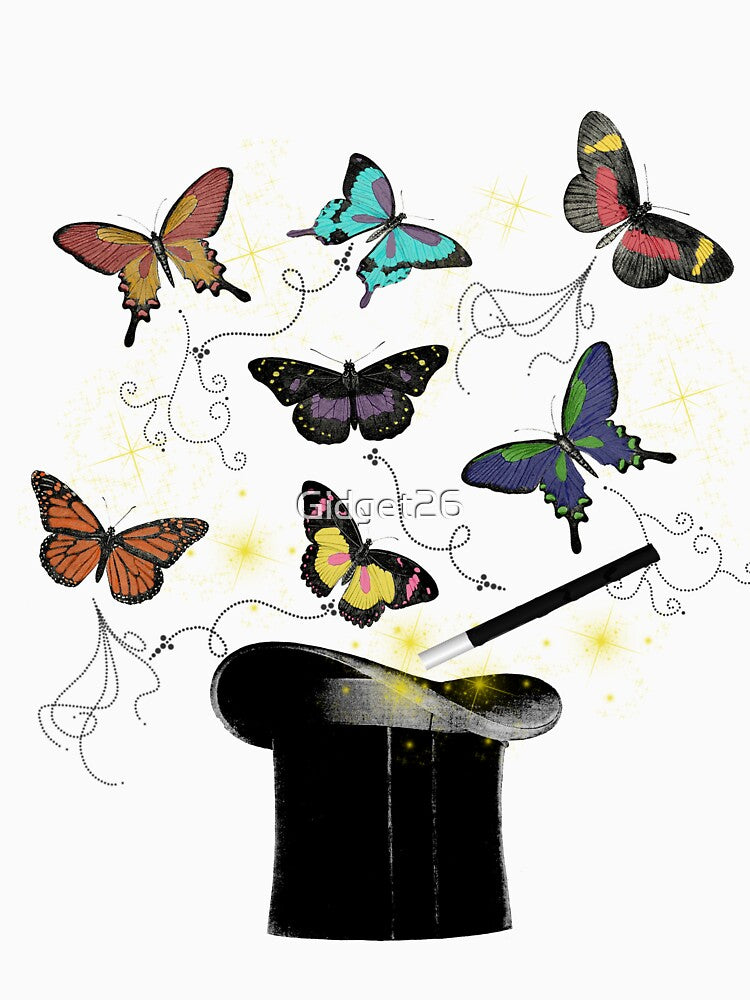 Magic Hat With Butterflies by Gidget26