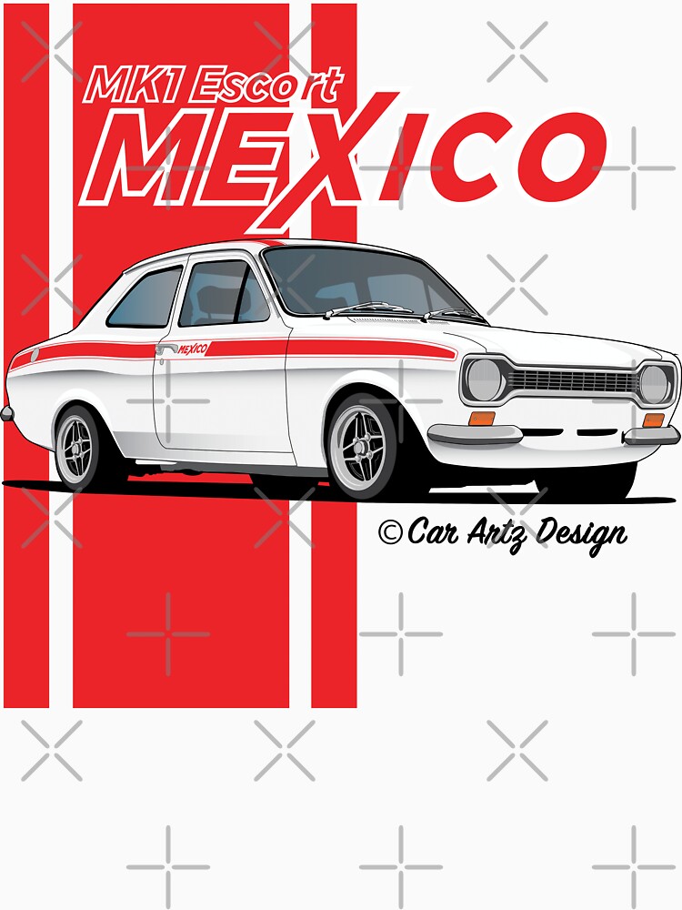 Mk1 Escort Mexico (White + Red) by SketchMyRide