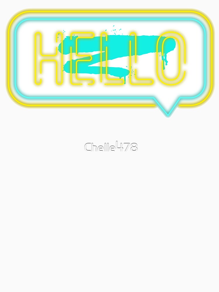 Hello in Neon Yellow by Chelle478