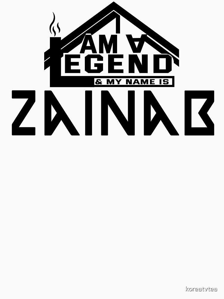 I Am a Legend: Custom Name Design for Zainab by koreatvtea