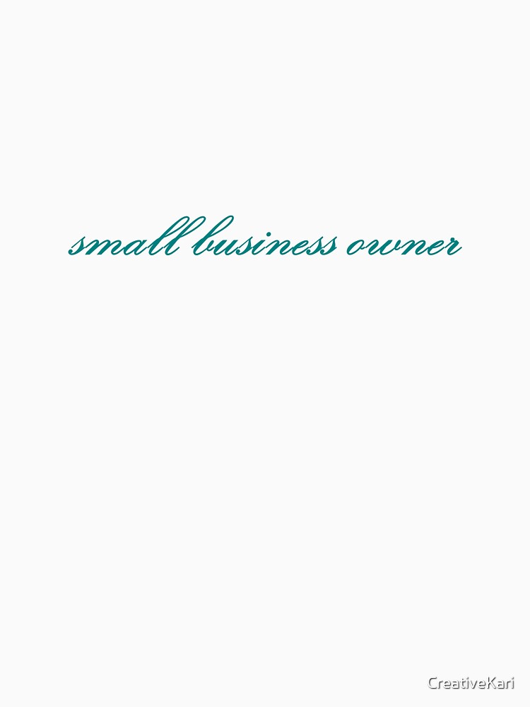 small business owner - teal by CreativeKari