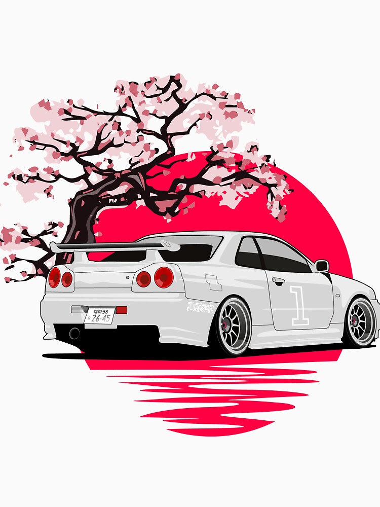 R34 GTR Japan White by Le-Graoully