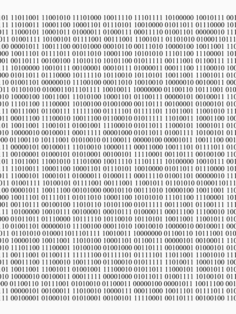 Im made of numbers 0-1 Digital Zero One Math Inspired Artwork Binary by tengamerx