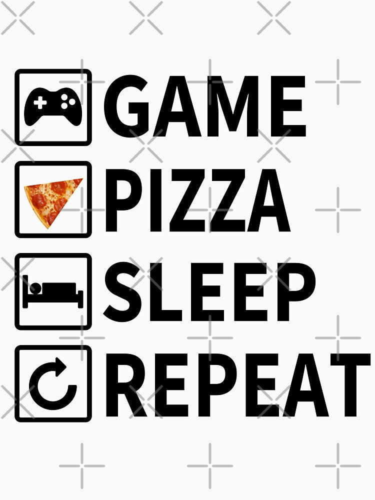 Livelihood for her joystick pizza slice sleep repeat by zackup