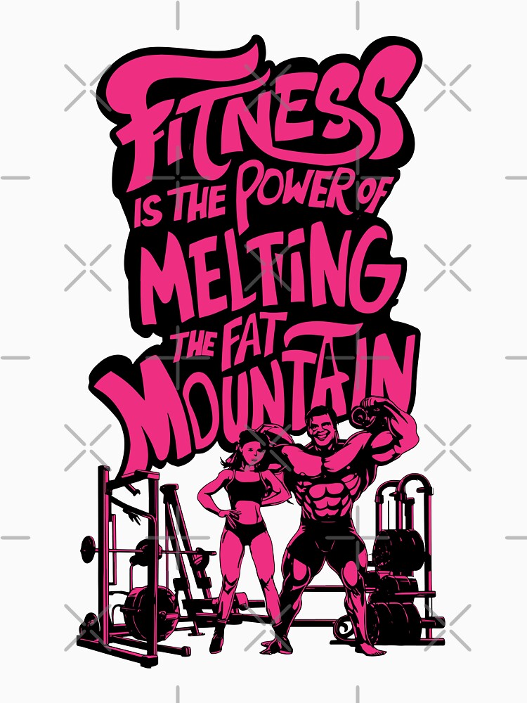Fitness is the Power of Melting the Fat Mountain V11 by BDLuck2021 Unisex , , , Long Sleeve Tee
