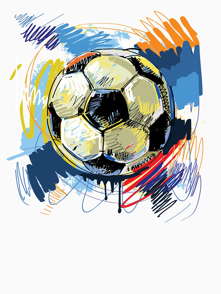 Hand drawn with graffiti sport football by lovingangela