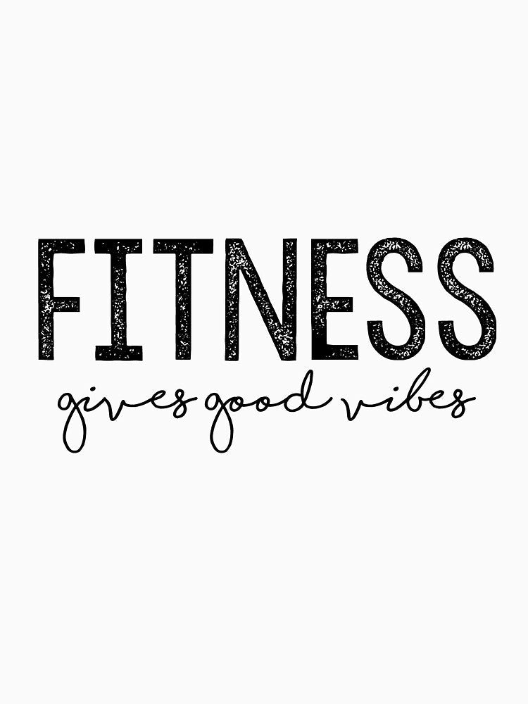 Fitness Gives Good Vibes by iamedobranch Unisex , , , Long Sleeve Tee