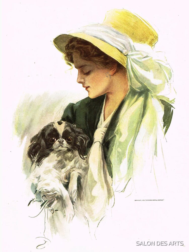 The Dog (1909) - Harrison Fisher by SALON DES ARTS