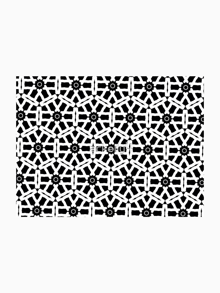 BOLD PATTERN BLACK & WHITE GEOMETRIC by ackelly4