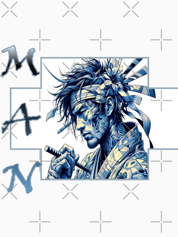 Abstract series Japanese man by KRISS DEL - STUDIO