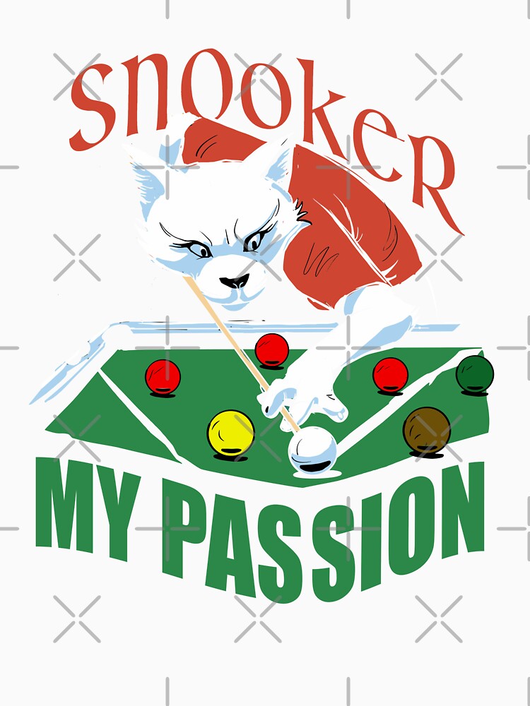 Billiard fox, snooker my passion billiard saying, leisure outfit for billiard players by ChrUzDesigner