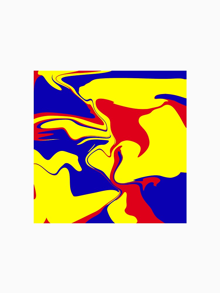 Blue, Red and Yellow liquid Gradient by Pattrenonly