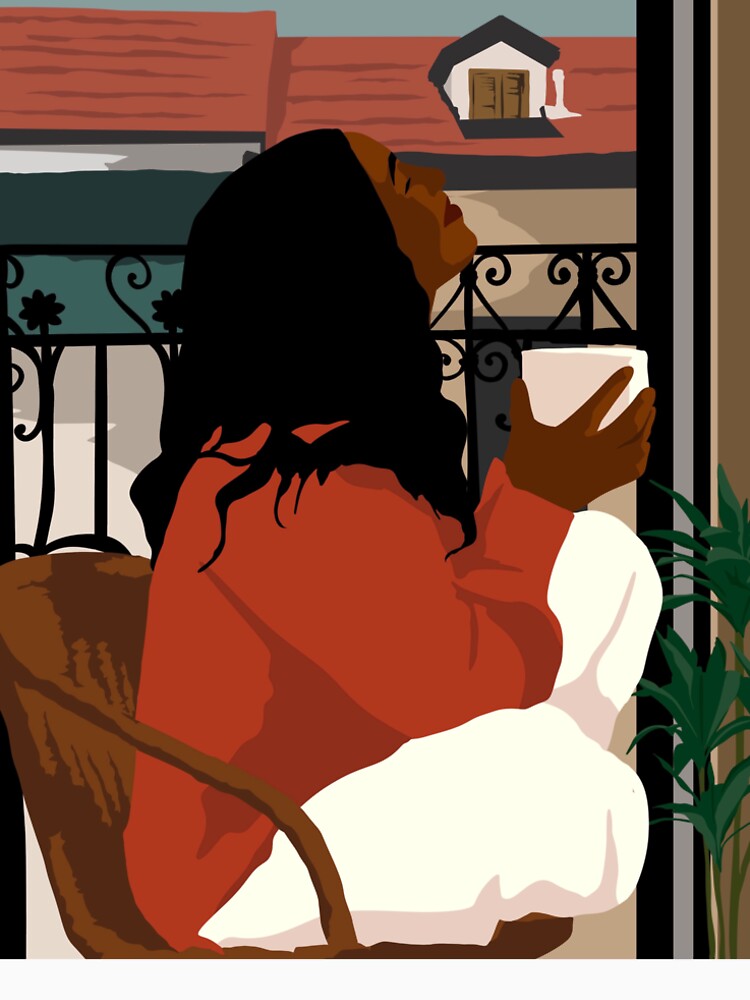 Coffee Outside Girl by ArtbyCiage