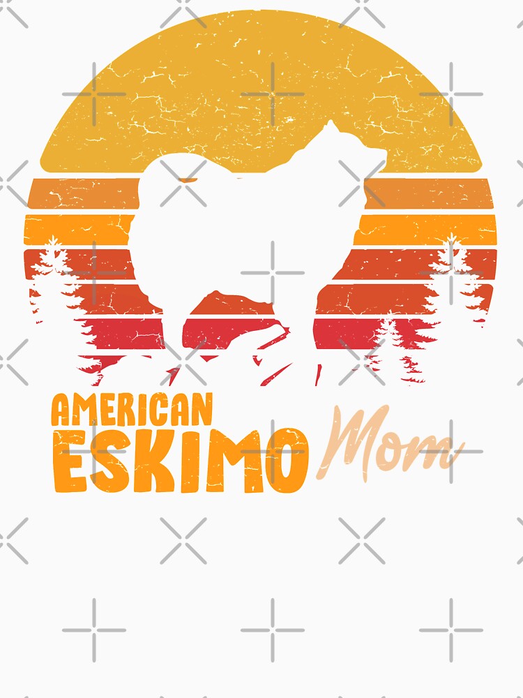 American Eskimo Dog Mom Vintage Retro by rafaeltto