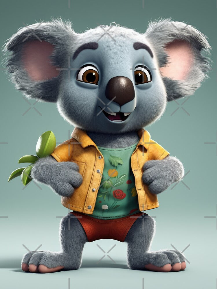 Cartoon Koala in Casual Outfit by Sillytoe