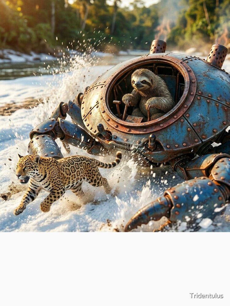 Sloth in a Mechanical Crab-Mobile by Tridentulus