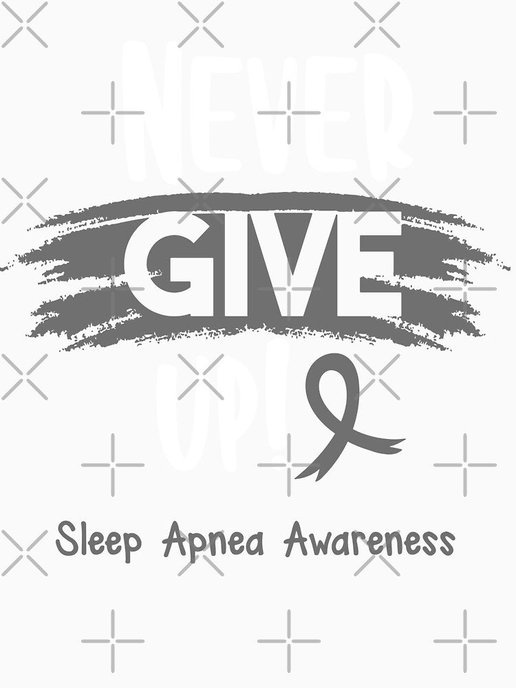 Sleep Apnea Warrior - Sleep Apnea Awareness - Never Give Up! by Robbsyn Unisex , , , Long Sleeve Tee