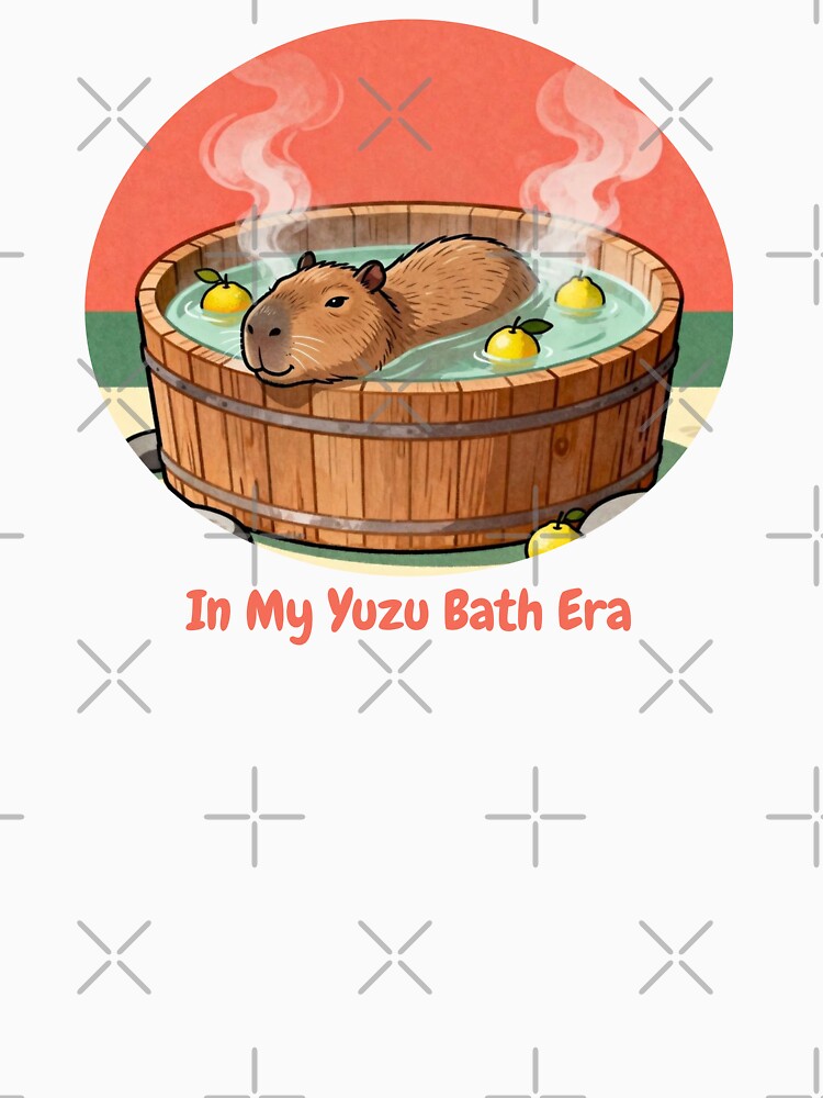 In My Yuzu Bath Era Cute Japanese Capybara Meme by FIREDesignsPOD