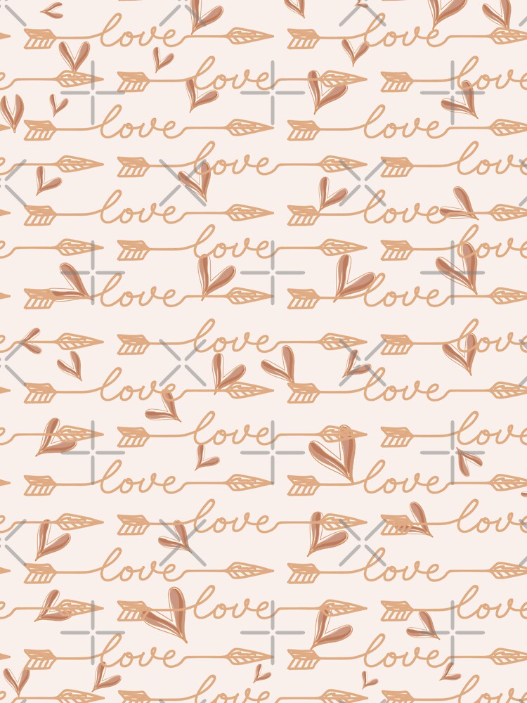 Romantic hearts graphic print pattern by RSDigitalPrintDesign