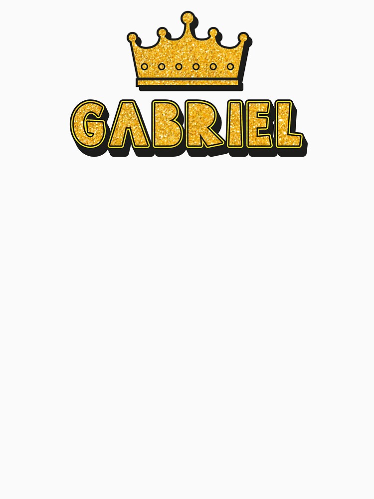 Gabriel Personalized Name With Crown - Cool & Funny Custom Gift for Men and Boys by Oussinc