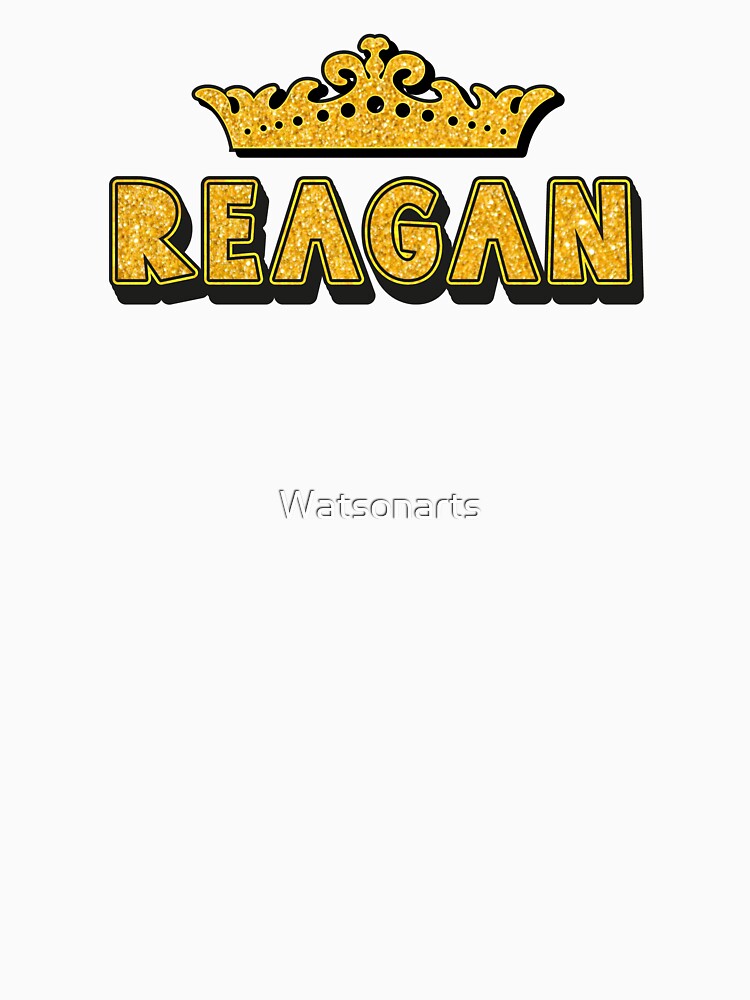 Reagan Personalized Funny Custom Name Crown Design by Watsonarts