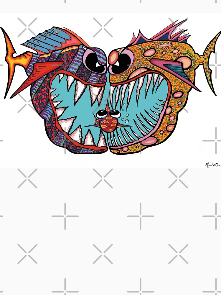 Two Vicious Fish only One Meal by MassArtOne
