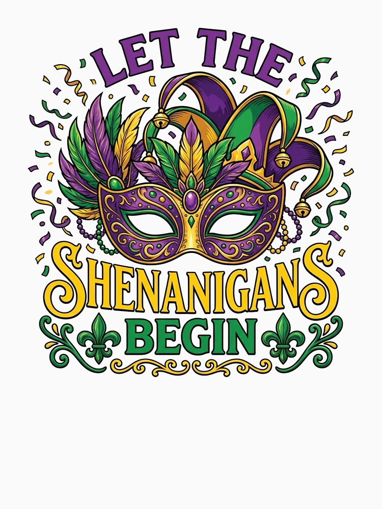 Festive Mask & Jester Hat - Let The Shenanigans Begin by anhemdori2022
