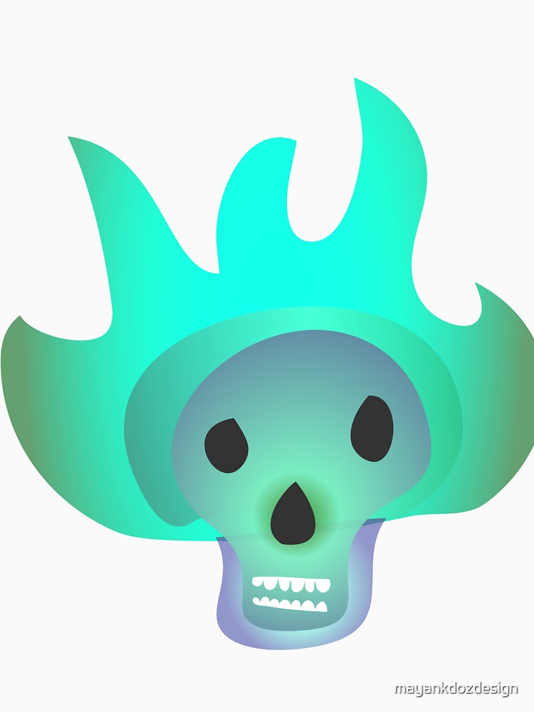 Gradient SKull on Black by mayankdozdesign