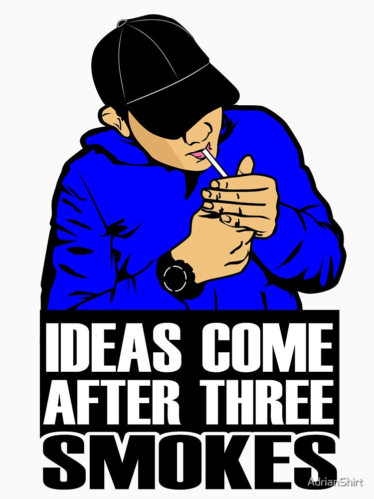 Ideas come after three smokes by AdrianShirt