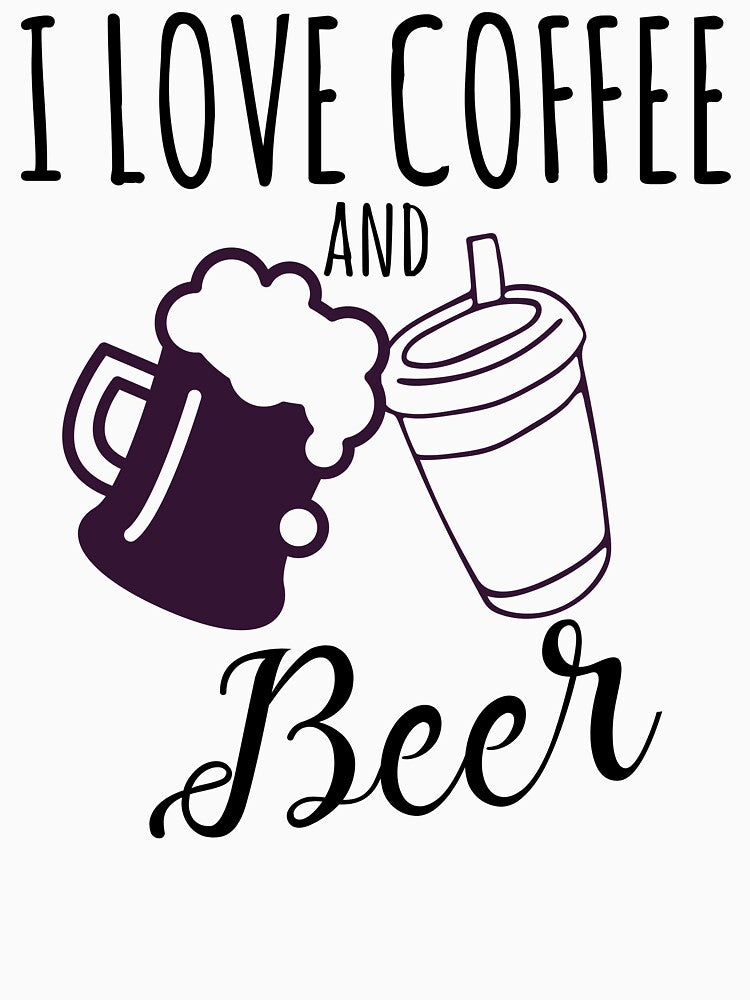 I love coffee and beer, Coffee lover, Beer lover, Coffee, Beer, Drink lover, Dad life, Dad Gift by nanathaishop