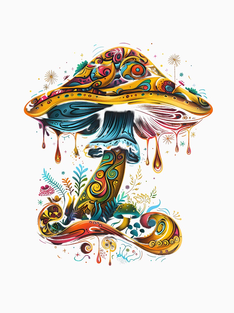 Stylized Magic Mushroom 6 by HarmonyTheKoala