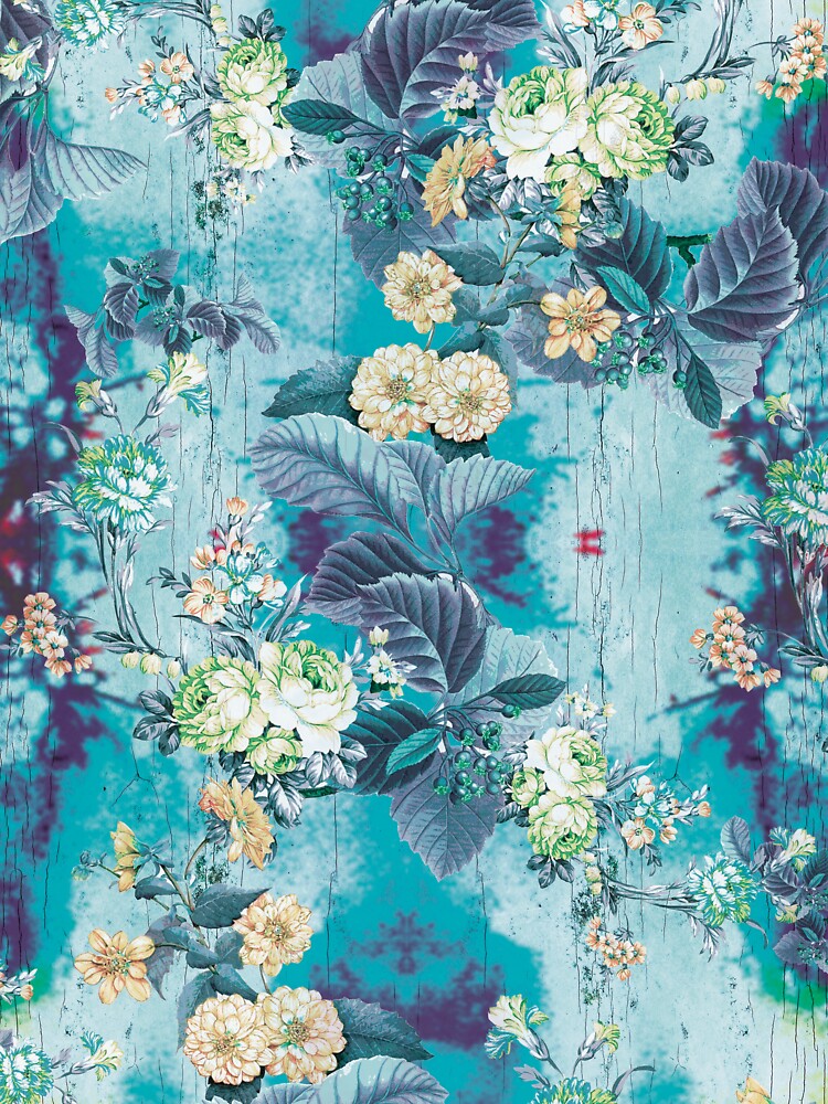 Hand drawn flowers pattern by vidyaroul