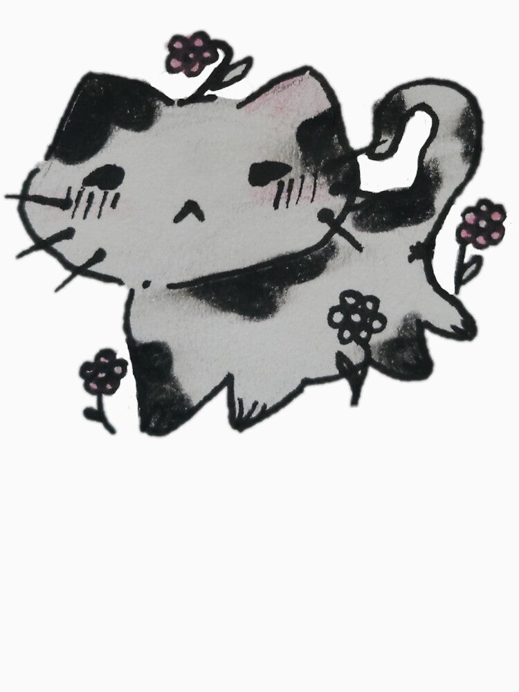 cute black and white cat by lords_blessings