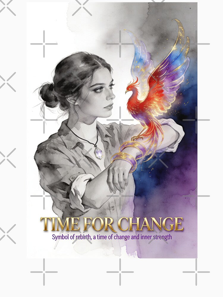 Phoenix "Time for Change" : Symbol of Rebirth and Inner Strength by  BoomPoster