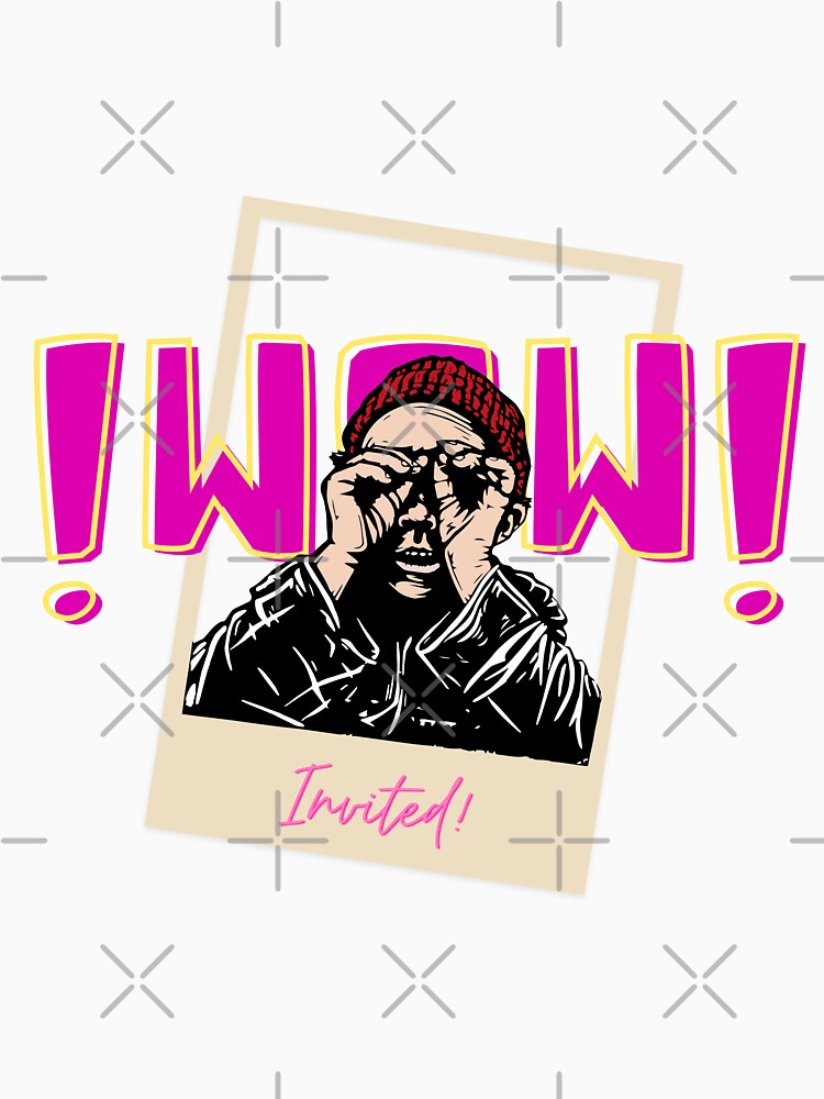 Beautiful wow black & pink print by Artsyclick