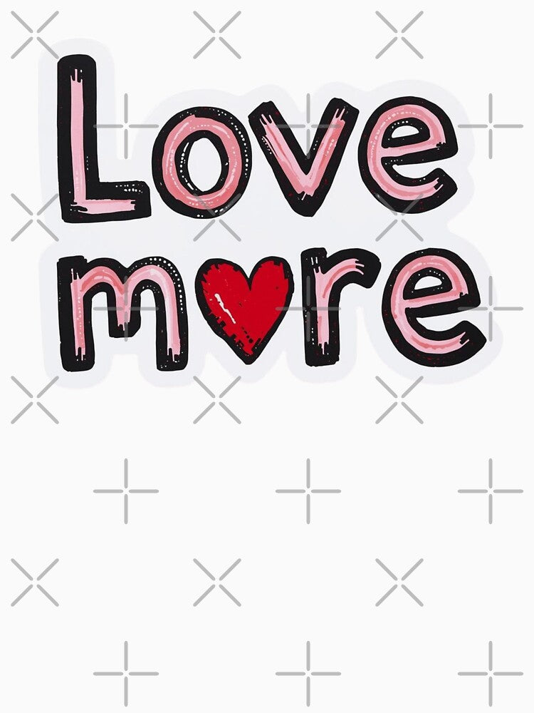 Love More Pink Text by PamLeeDesign