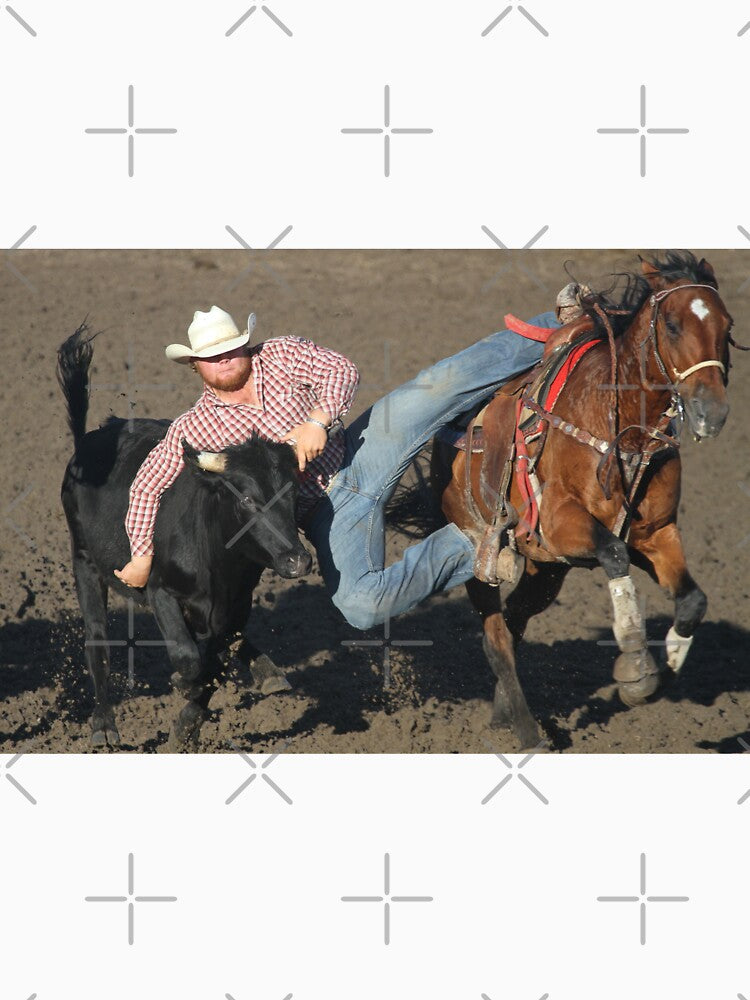 Steer Wrestling action shot by Rodeo-Photos