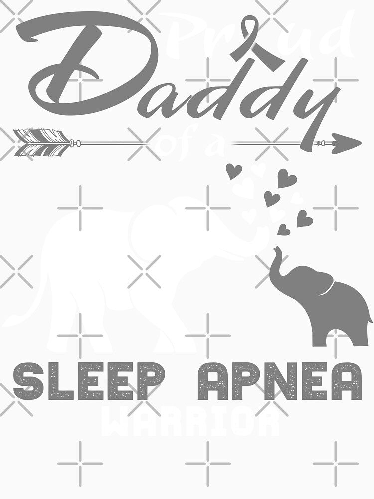 Proud Daddy Of A Sleep Apnea Warrior by Hatjar Unisex , , , Long Sleeve Tee