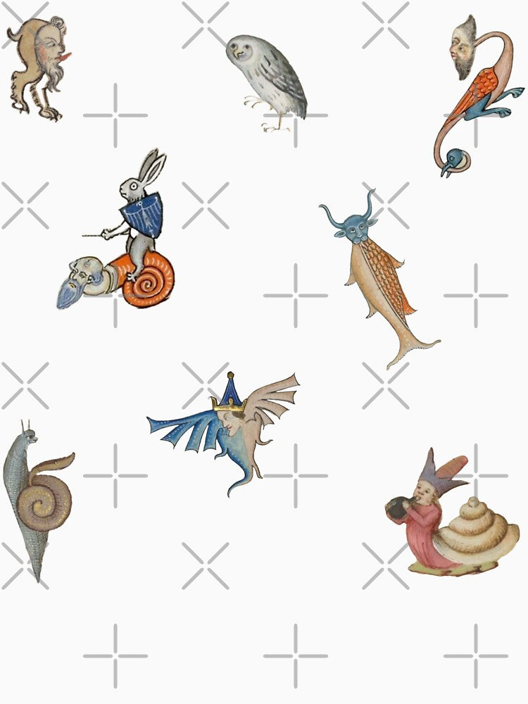 weird medieval creatures set 6 by mooneko