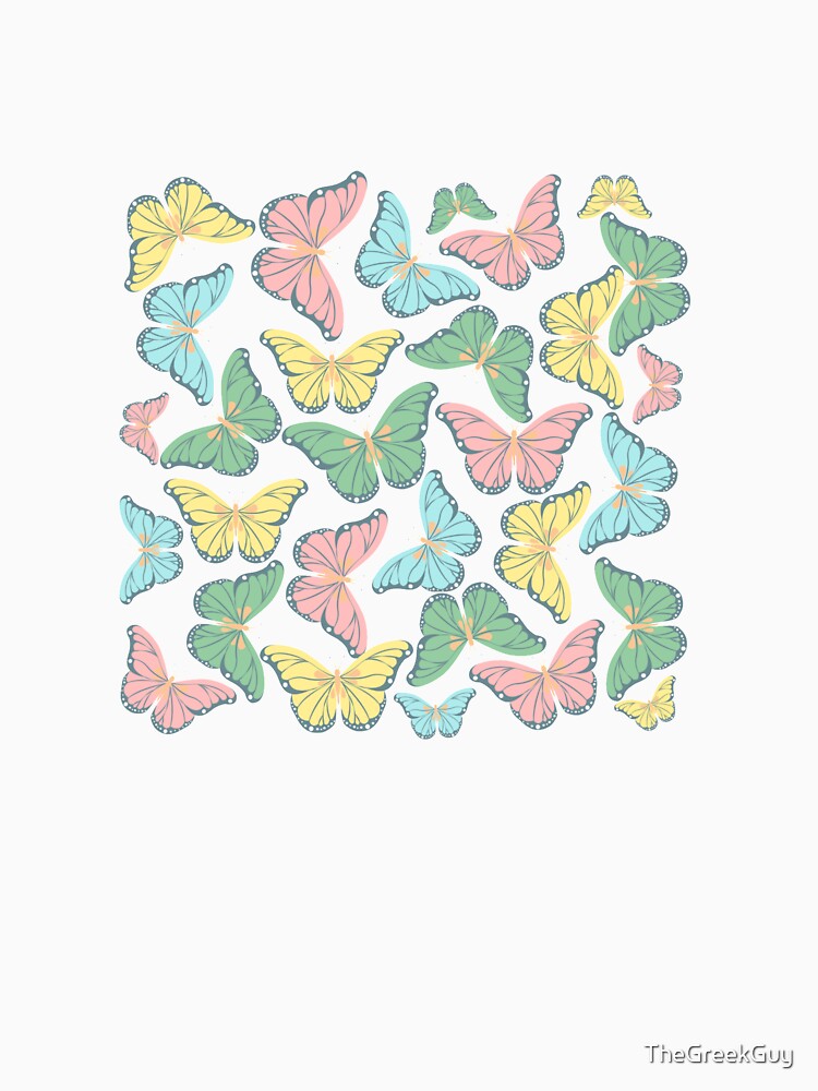 Spring Colorful Butterflies Pattern Design by TheGreekGuy